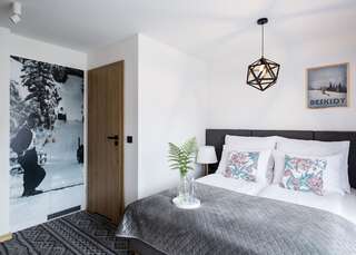 Отели типа «постель и завтрак» Villa Górska Ski & Bike Висла Двухместный номер с 1 кроватью и балконом-11